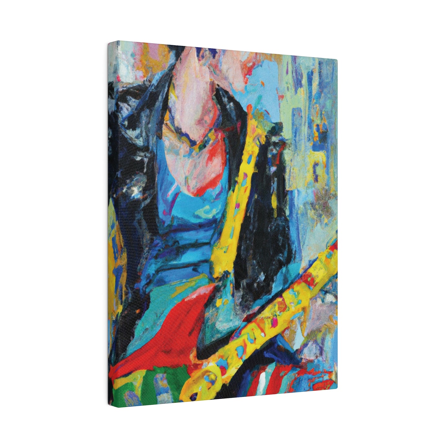 514Y - Rockstar Oil Painting Style Print | Poster | Home Decor | Wall Art | Music Art | Canvas