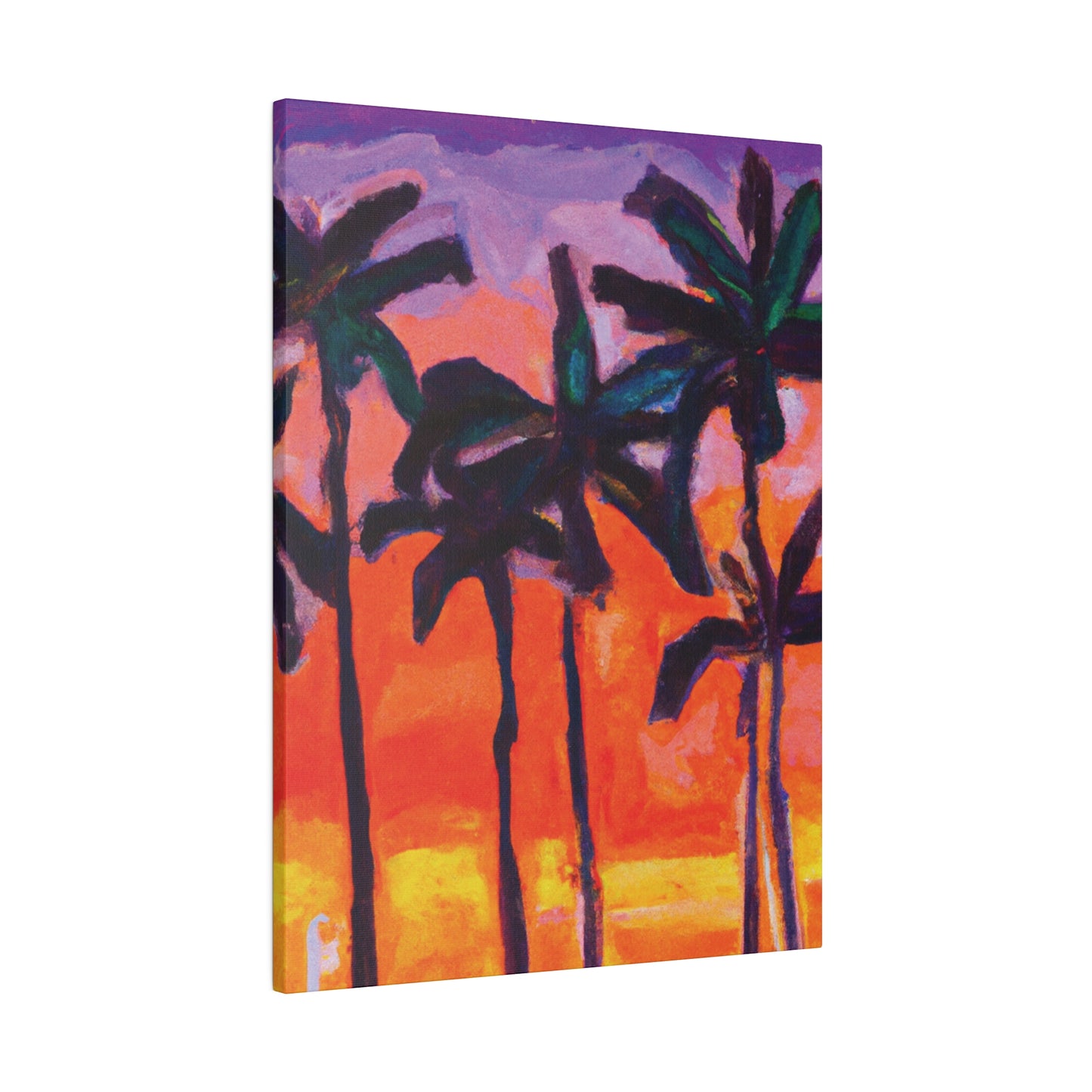 5618V - Miami Beach Sunset Painting Print | Miami | Beach | Sunset | Poster | Home Decor | Wall Art | Canvas