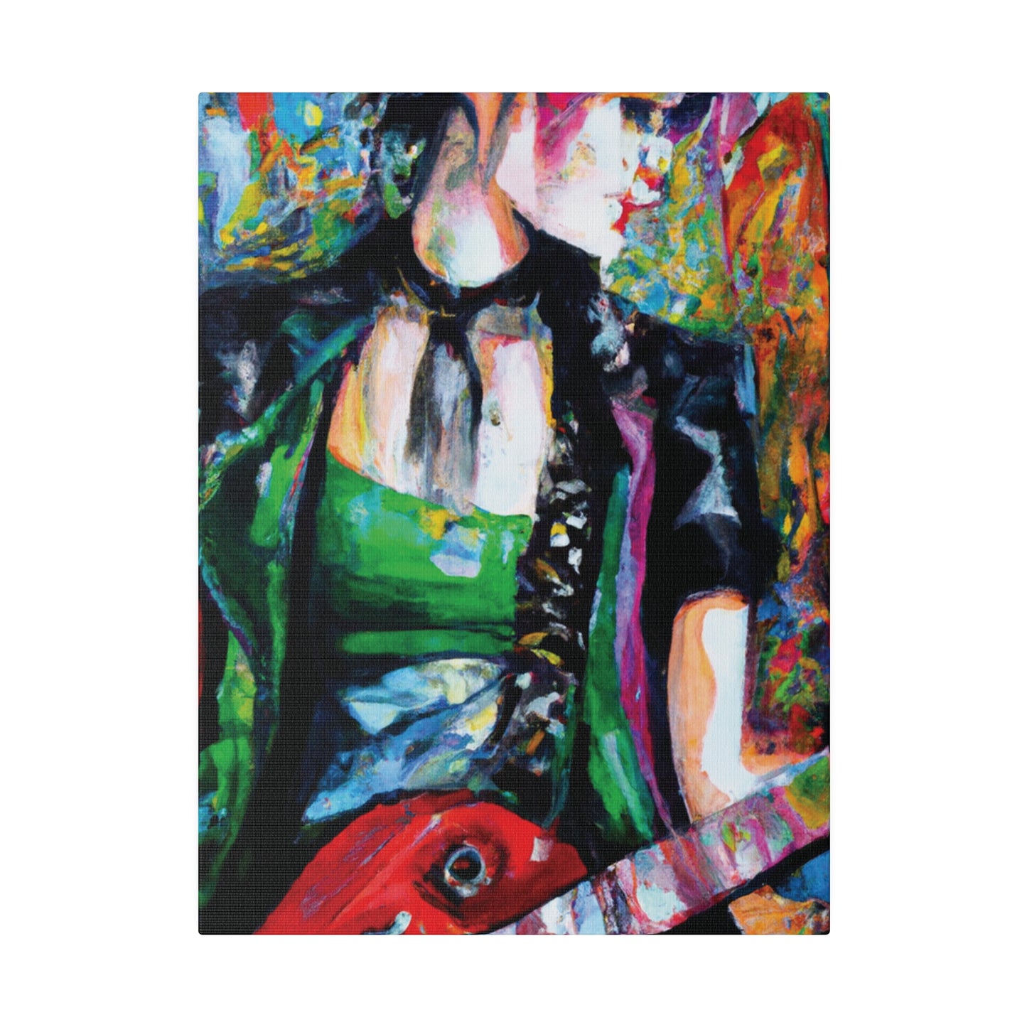 9737J - Rockstar Oil Painting Style Print | Poster | Home Decor | Wall Art | Music Art | Canvas