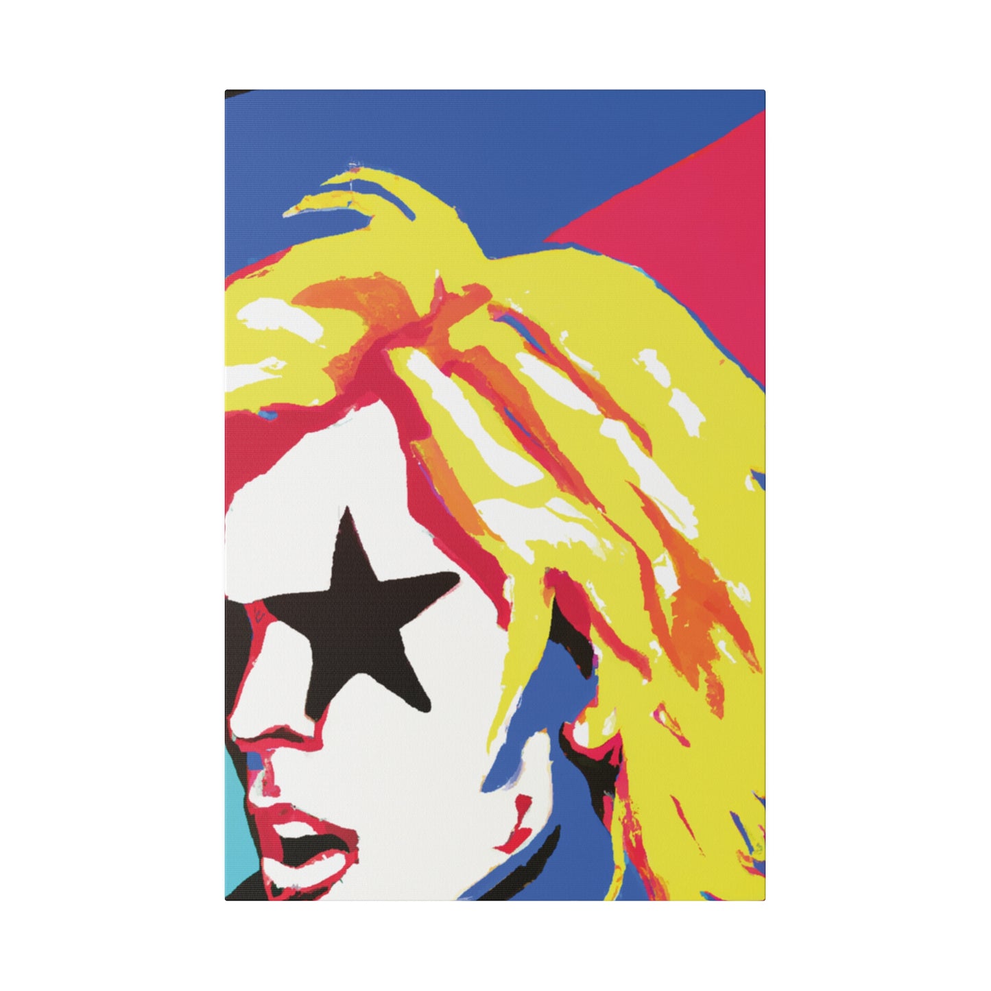 5402P - Rockstar Painting Print | Face | Abstract | Poster | Home Decor | Wall Art | Music Art | Canvas