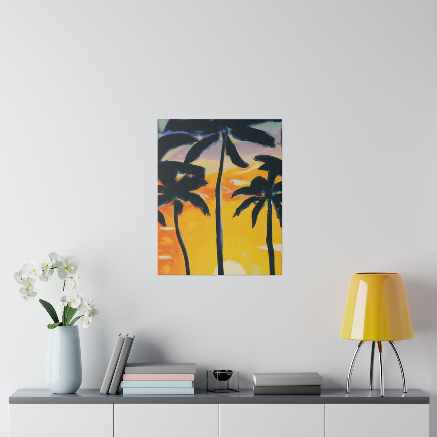 7390N - Miami Beach Sunset Painting Print | Miami | Beach | Sunset | Poster | Home Decor | Wall Art | Canvas