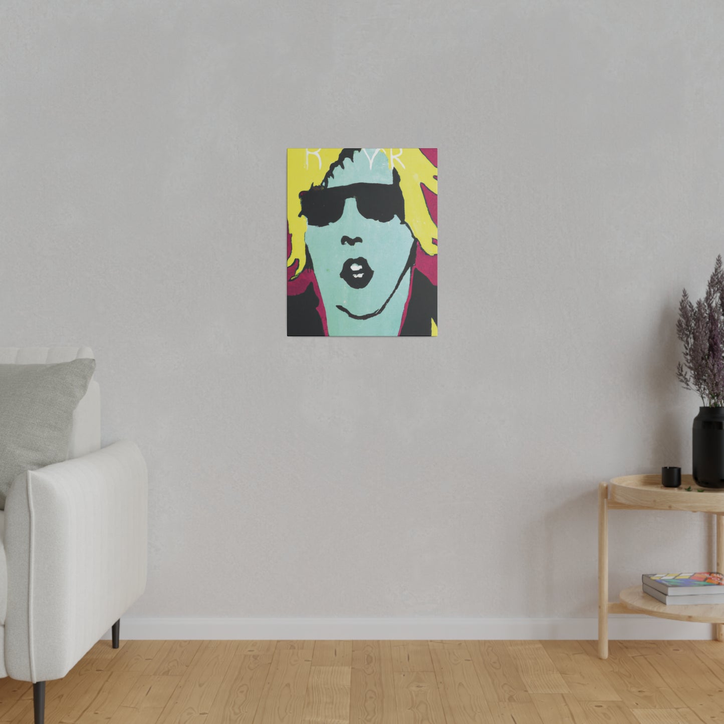 6542F - Rockstar Painting Print | Face | Abstract | Poster | Home Decor | Wall Art | Music Art | Canvas