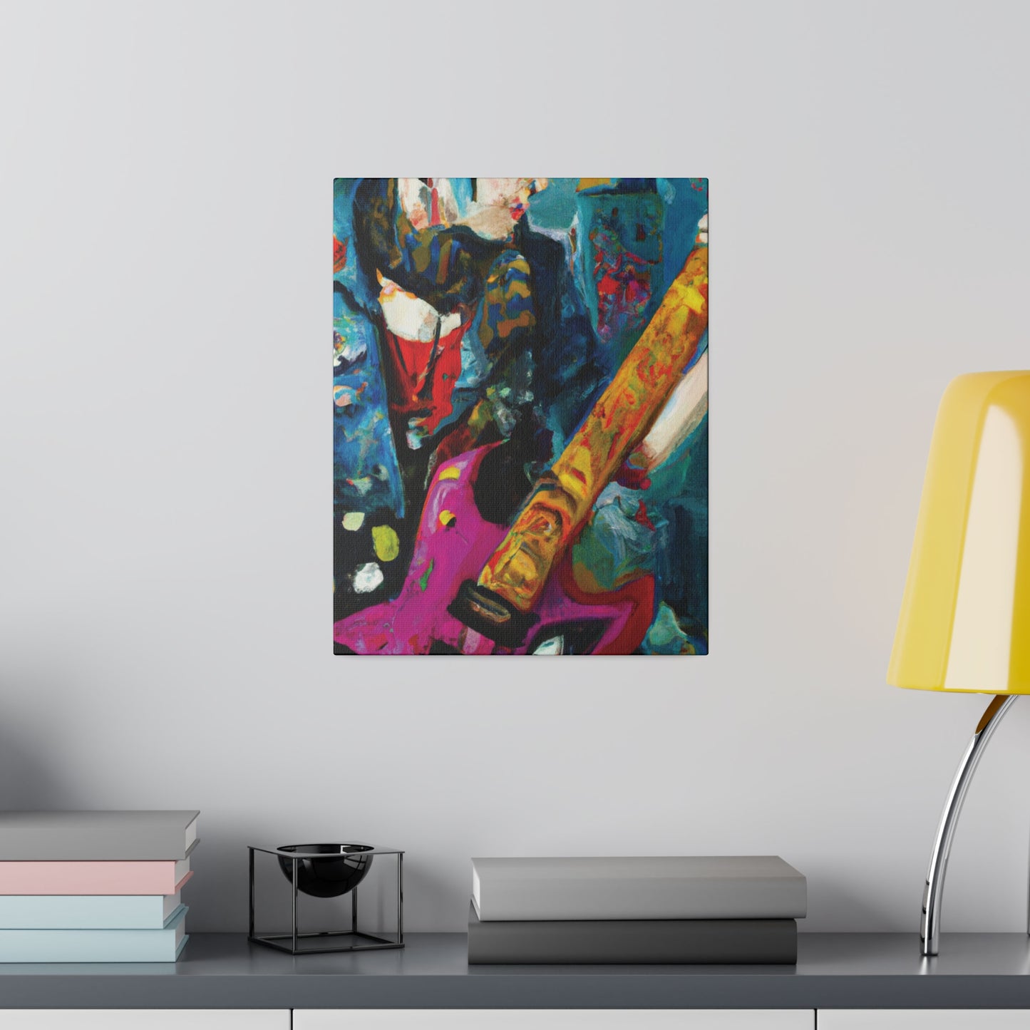 7272P - Rockstar Oil Painting Style Print | Poster | Home Decor | Wall Art | Music Art | Canvas