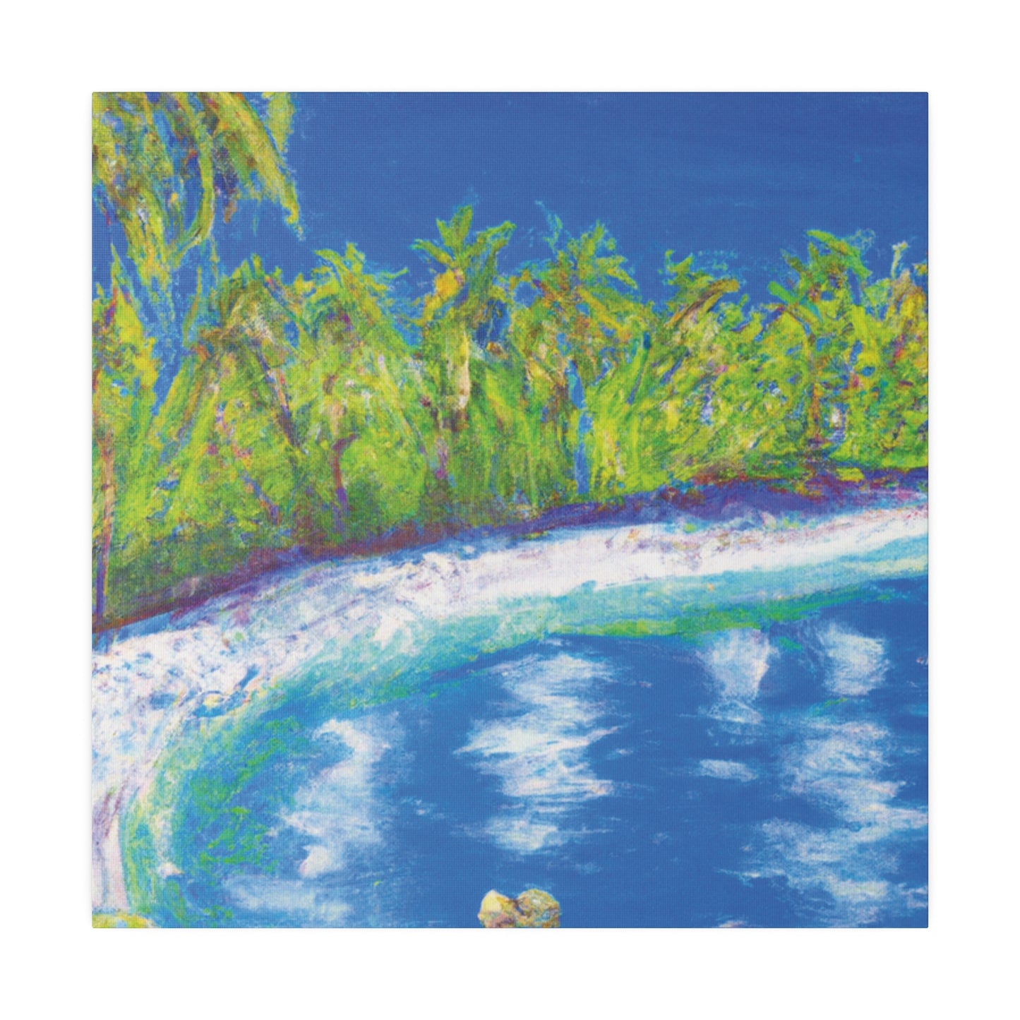 3798C - Bahamas Ocean Painting Print | Bahamas | Ocean | Beach | Poster | Home Decor | Wall Art | Canvas