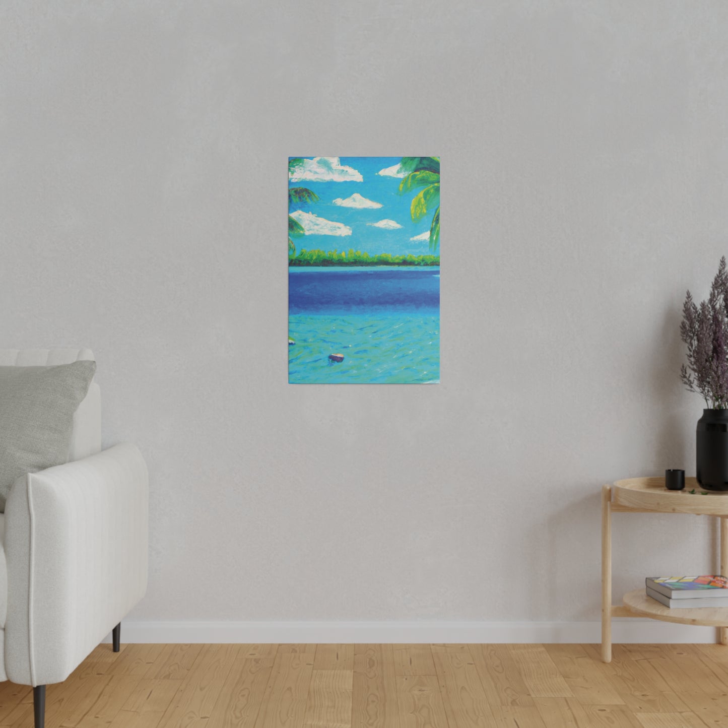 4513K - Bahamas Ocean Painting Print | Bahamas | Ocean | Beach | Poster | Home Decor | Wall Art | Canvas