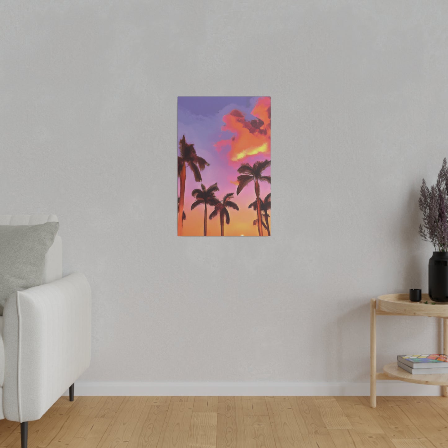 7518V - Miami Beach Sunset Painting Print | Miami | Beach | Sunset | Poster | Home Decor | Wall Art | Canvas