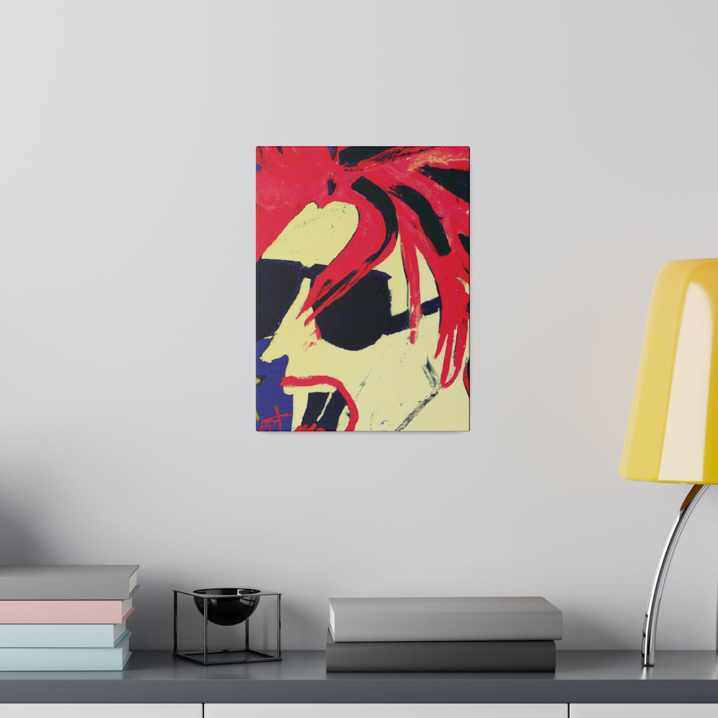 8409V - Rockstar Painting Print | Face | Abstract | Poster | Home Decor | Wall Art | Music Art | Canvas