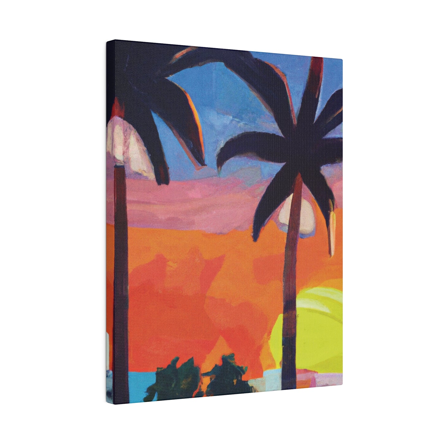 7368X - Miami Beach Sunset Painting Print | Miami | Beach | Sunset | Poster | Home Decor | Wall Art | Canvas