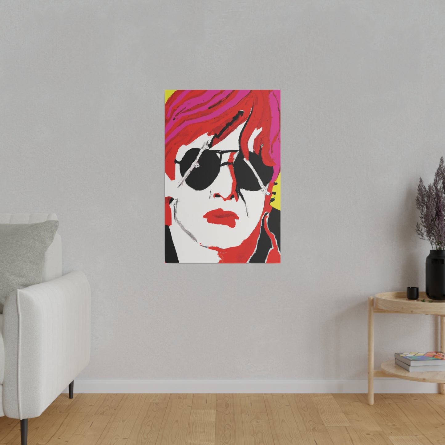 6831H - Rockstar Painting Print | Face | Abstract | Poster | Home Decor | Wall Art | Music Art | Canvas