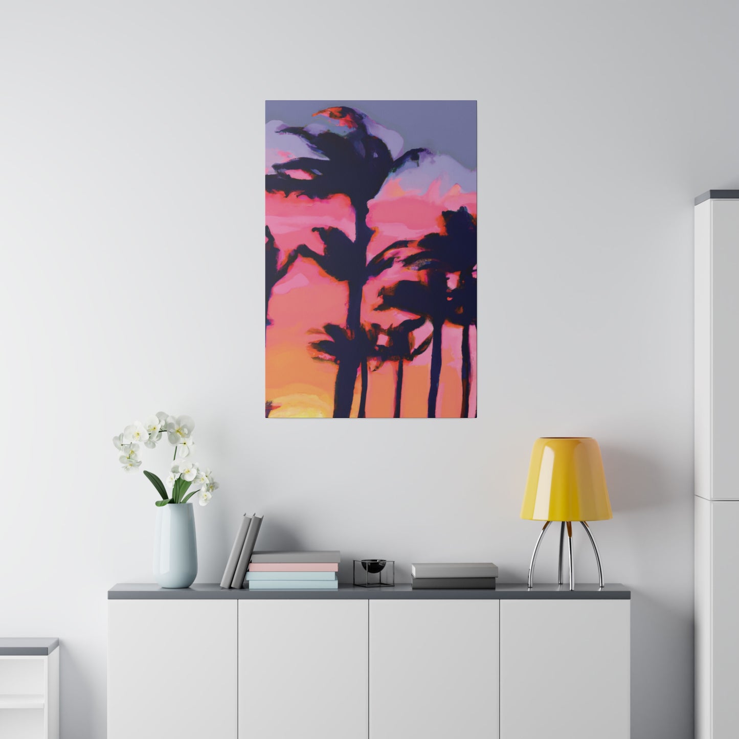 7993P - Miami Beach Sunset Painting Print | Miami | Beach | Sunset | Poster | Home Decor | Wall Art | Canvas