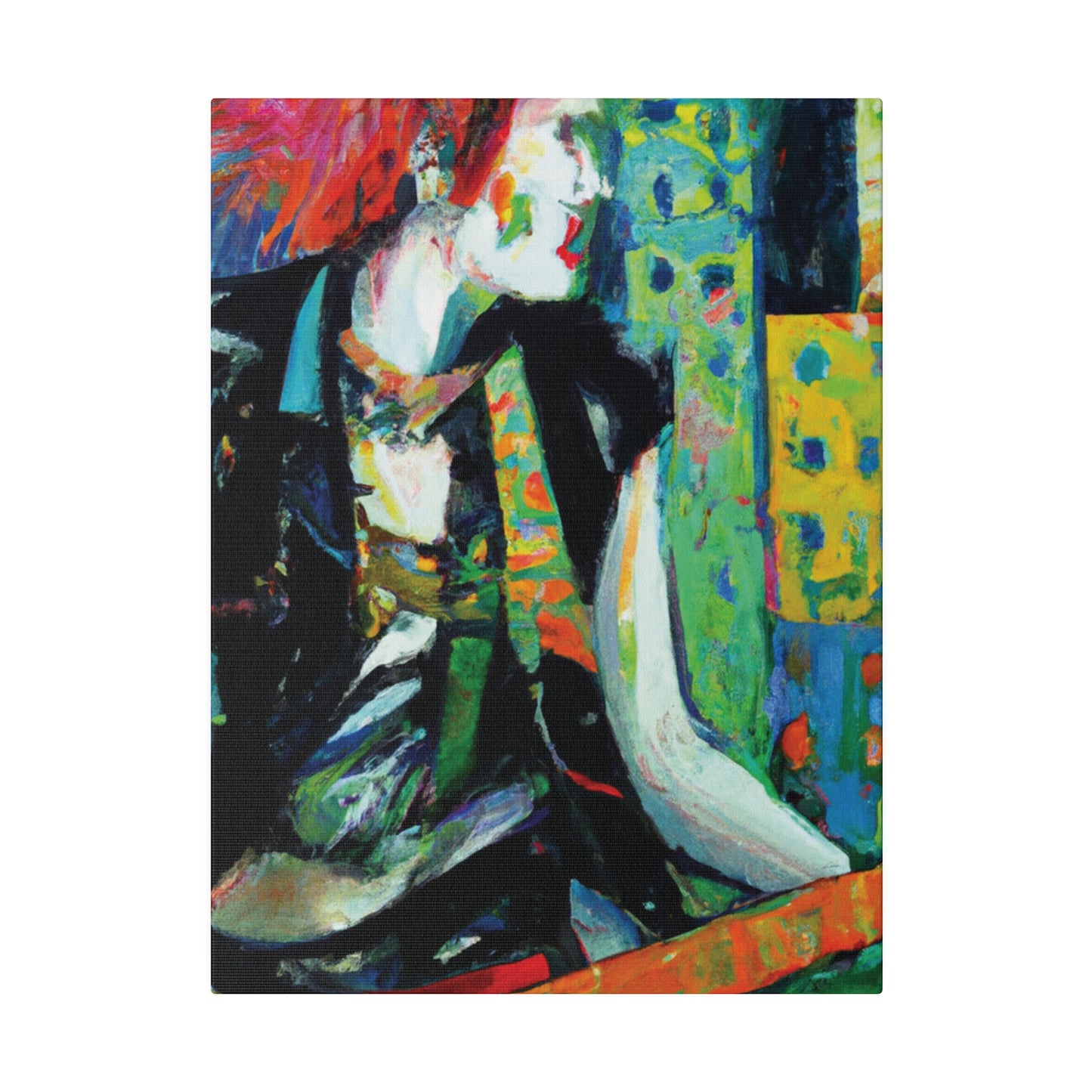 8726V - Rockstar Oil Painting Style Print | Poster | Home Decor | Wall Art | Music Art | Canvas