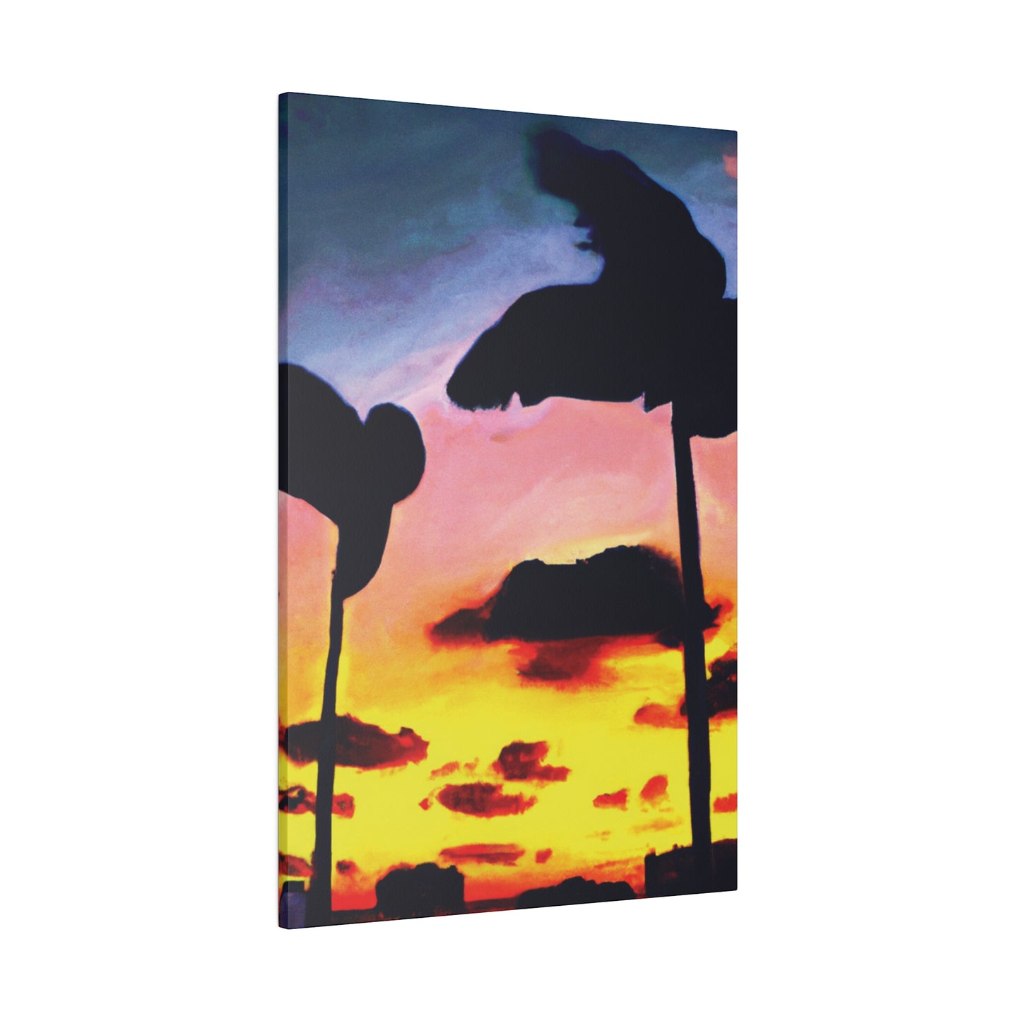 7515G - Miami Beach Sunset Painting Print | Miami | Beach | Sunset | Poster | Home Decor | Wall Art | Canvas