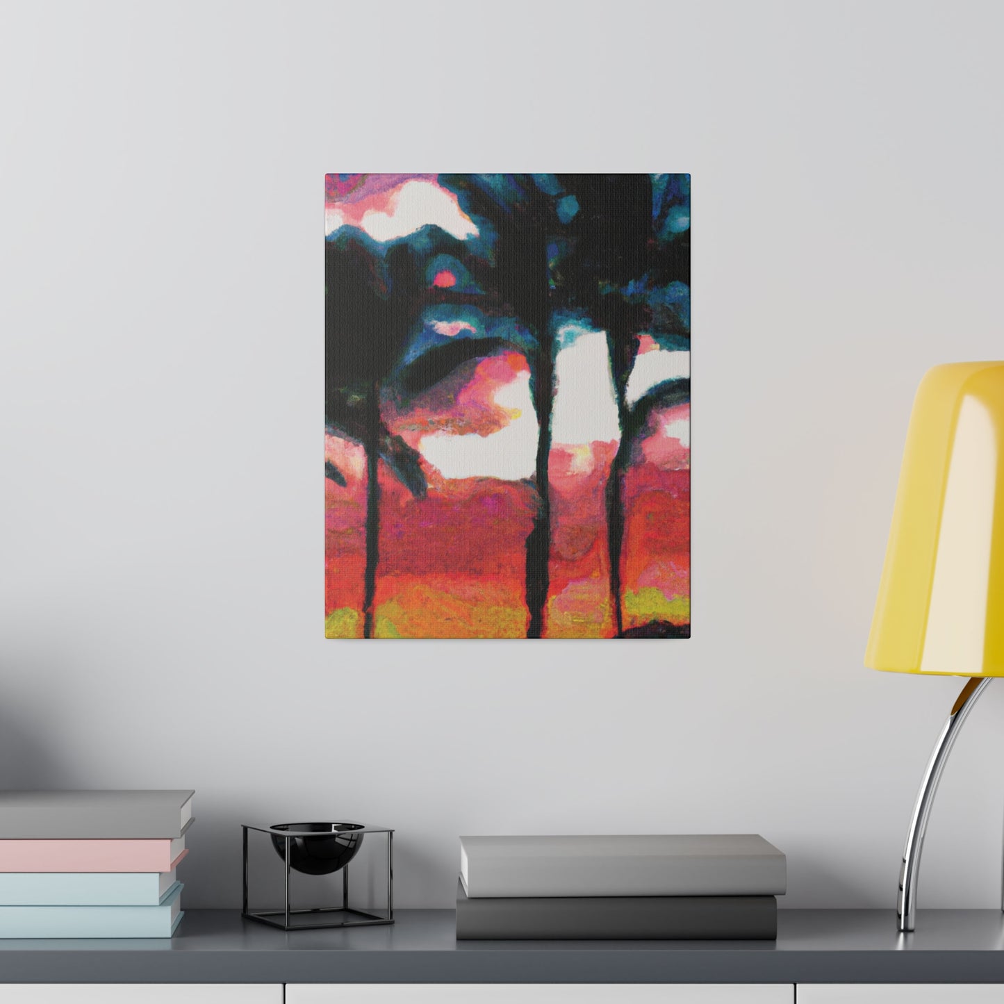 9677K - Miami Beach Sunset Painting Print | Miami | Beach | Sunset | Poster | Home Decor | Wall Art | Canvas