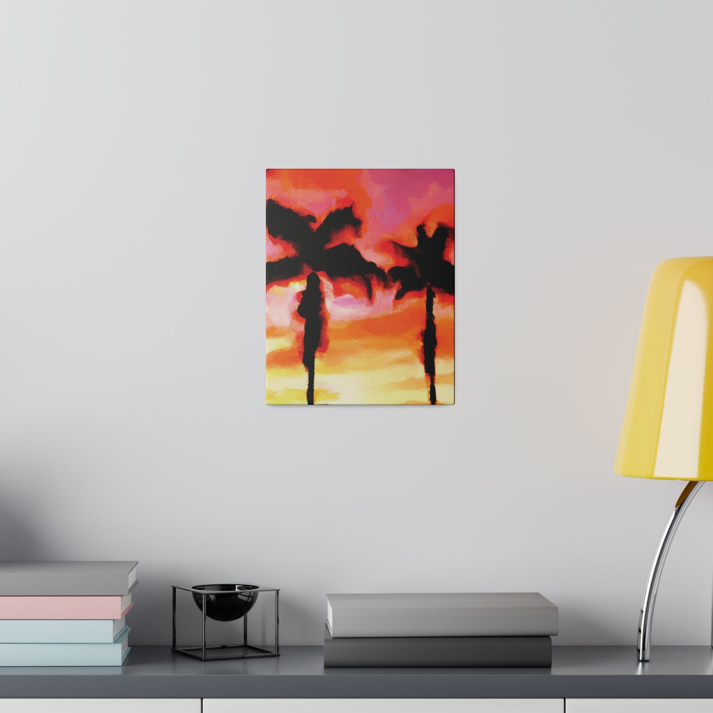 1413Q - Miami Beach Sunset Painting Print | Miami | Beach | Sunset | Poster | Home Decor | Wall Art | Canvas