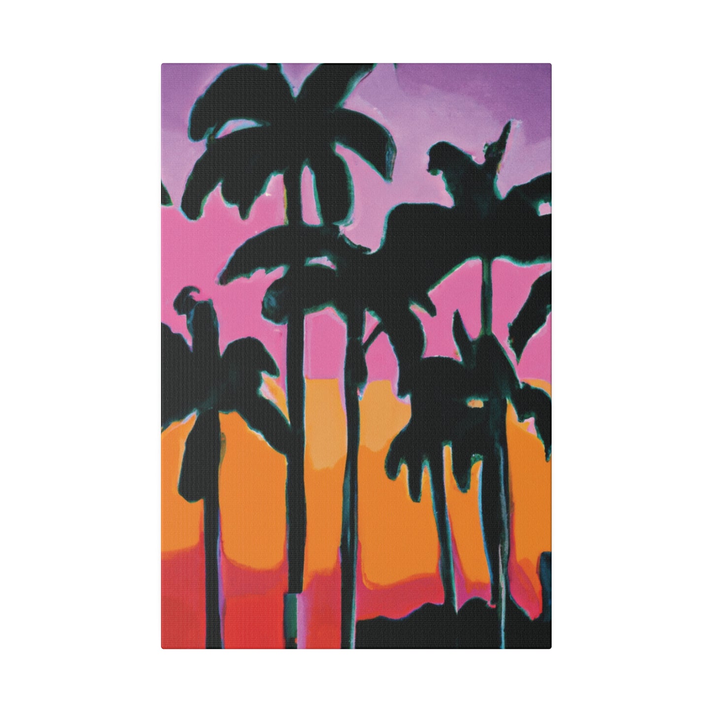 5108P - Miami Beach Sunset Painting Print | Miami | Beach | Sunset | Poster | Home Decor | Wall Art | Canvas