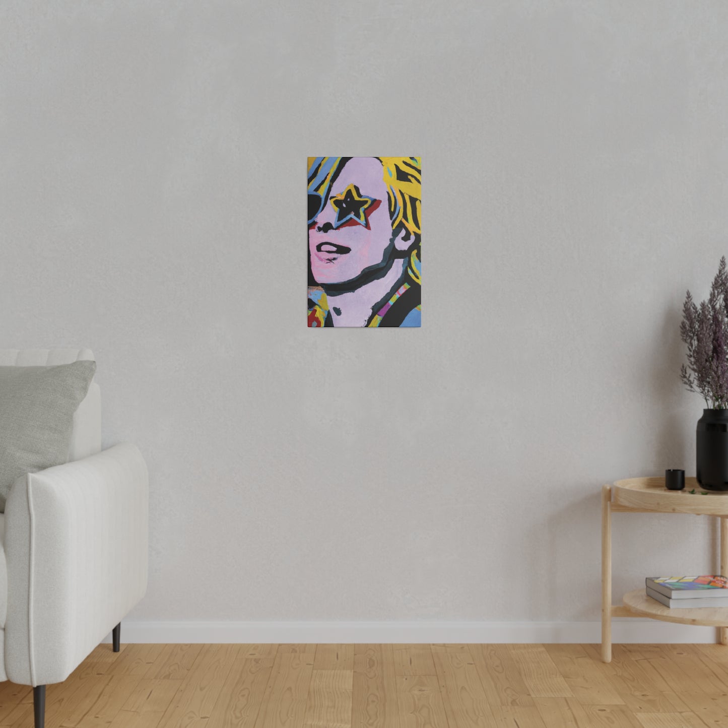 5027F - Rockstar Painting Print | Face | Abstract | Poster | Home Decor | Wall Art | Music Art | Canvas