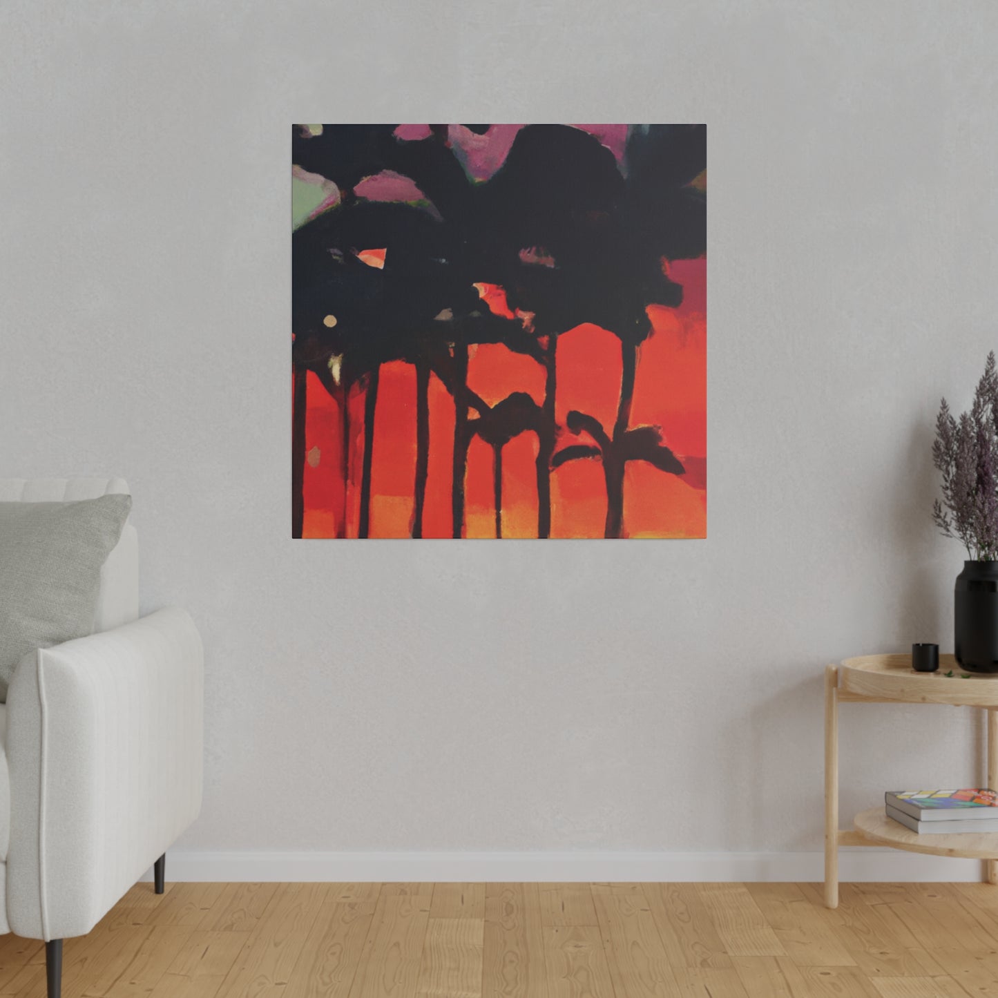 9653K - Miami Beach Sunset Painting Print | Miami | Beach | Sunset | Poster | Home Decor | Wall Art | Canvas