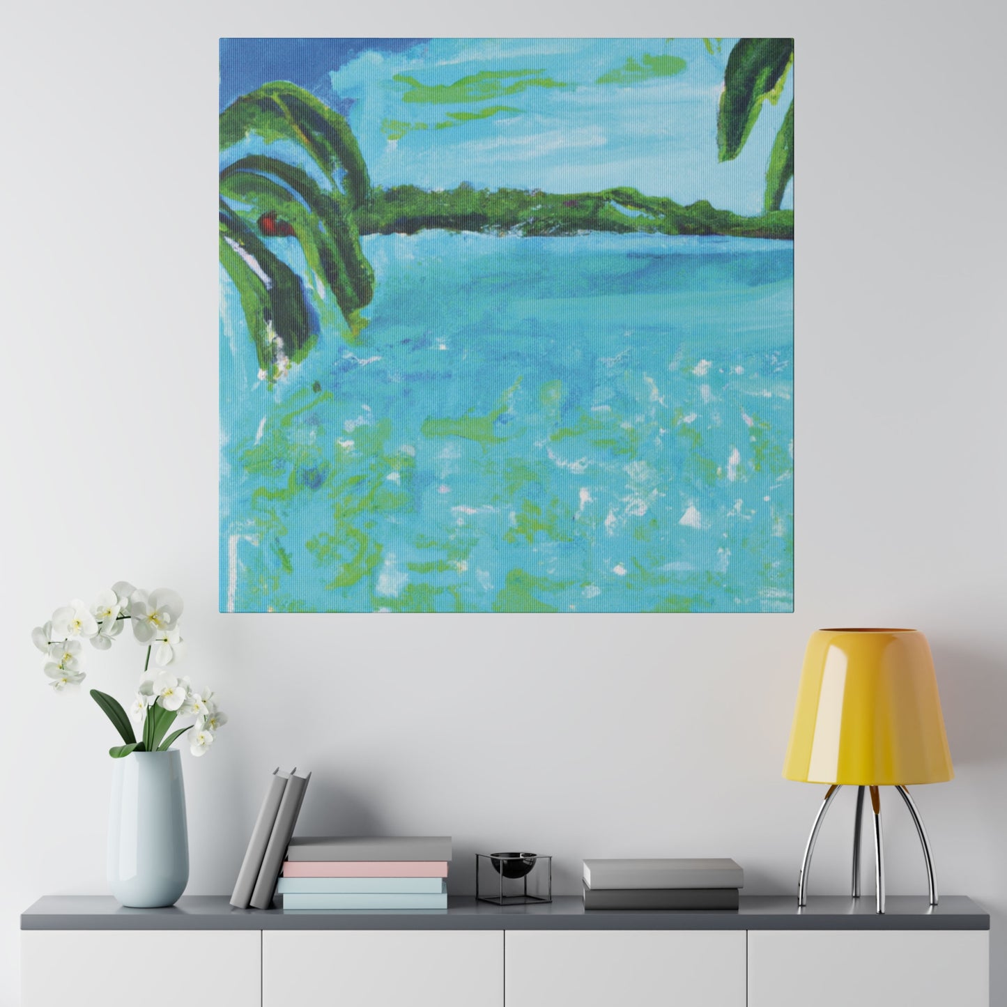 2143W - Bahamas Ocean Painting Print | Bahamas | Ocean | Beach | Poster | Home Decor | Wall Art | Canvas