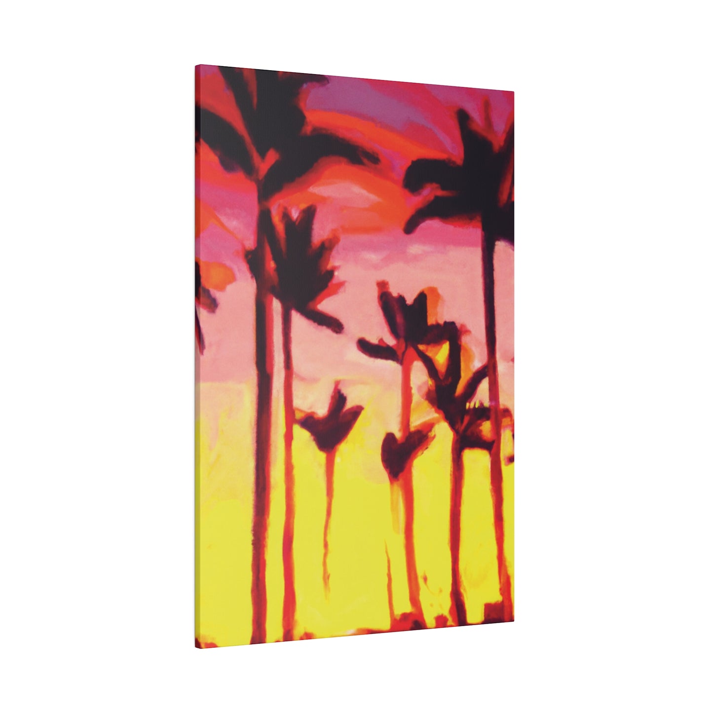 2249A - Miami Beach Sunset Painting Print | Miami | Beach | Sunset | Poster | Home Decor | Wall Art | Canvas