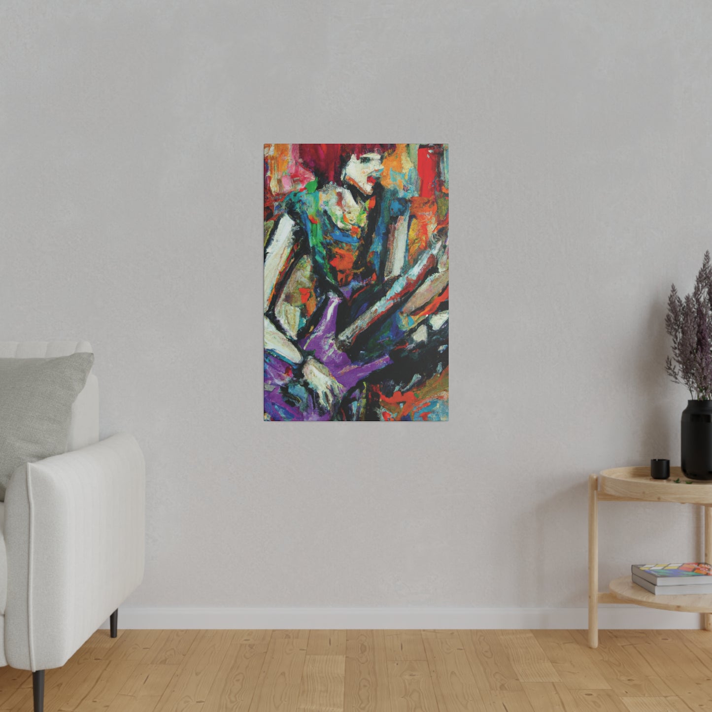 2354A - Rockstar Oil Painting Style Print | Poster | Home Decor | Wall Art | Music Art | Canvas