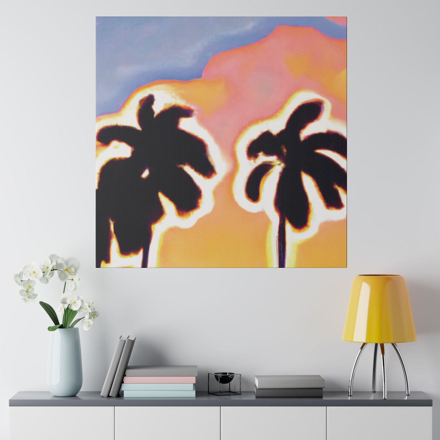 2766U - Miami Beach Sunset Painting Print | Miami | Beach | Sunset | Poster | Home Decor | Wall Art | Canvas