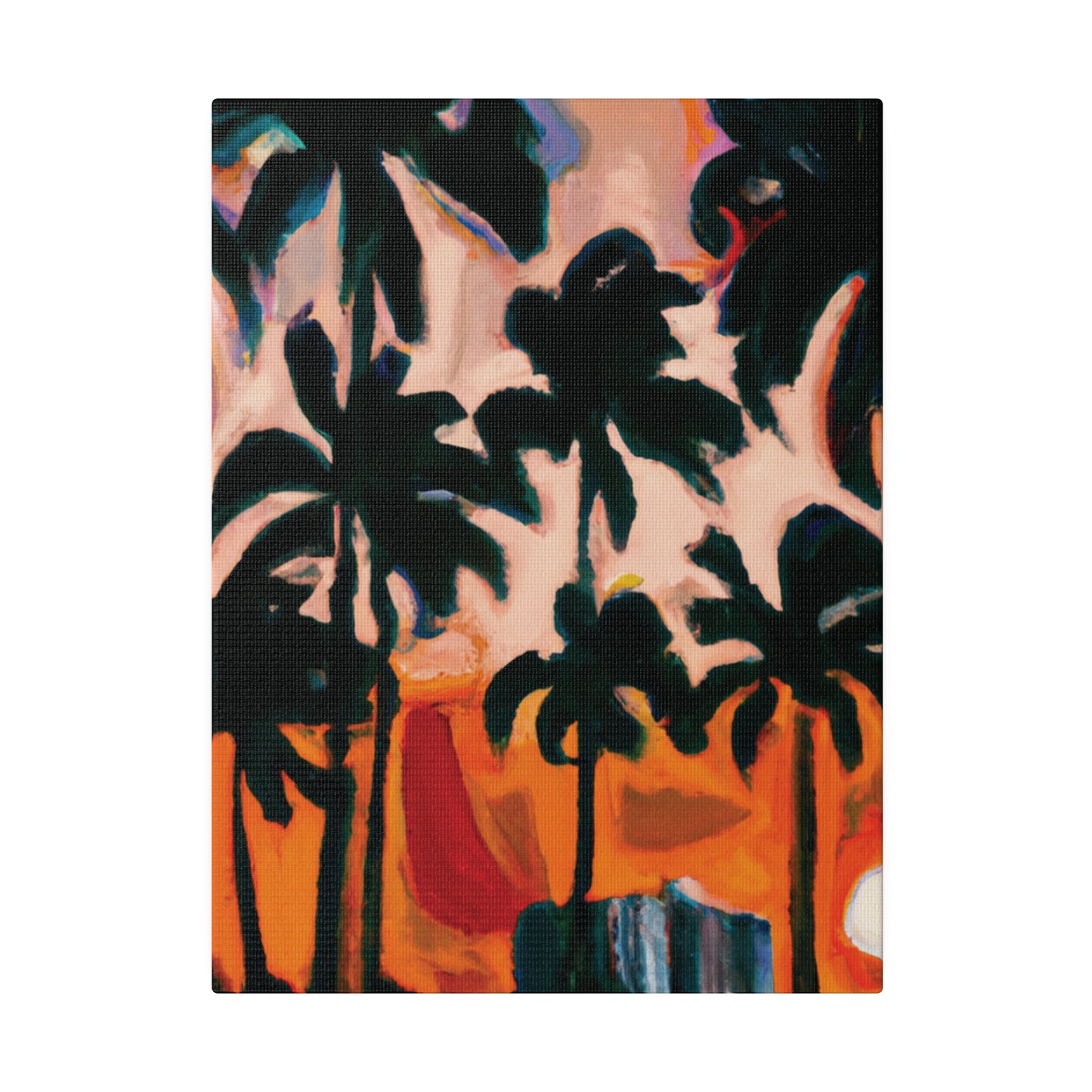4317T - Miami Beach Sunset Painting Print | Miami | Beach | Sunset | Poster | Home Decor | Wall Art | Canvas