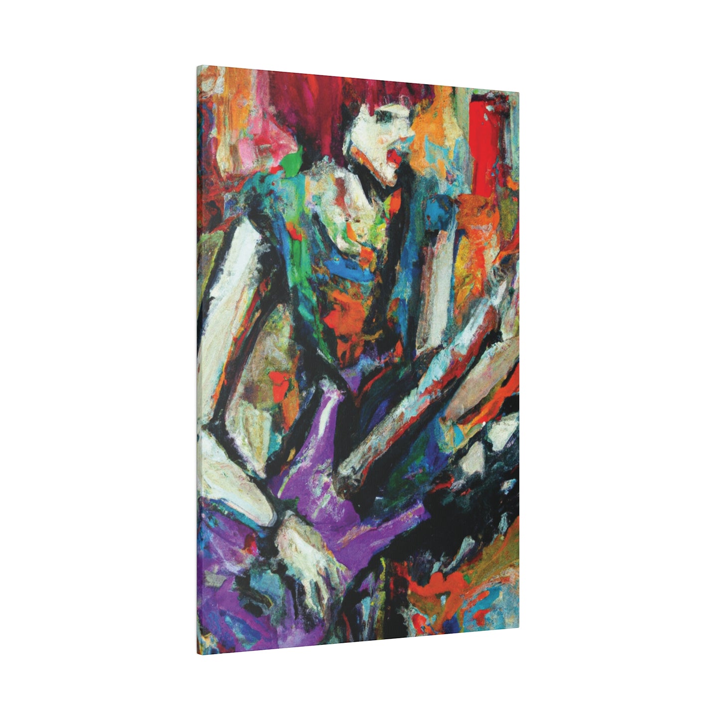 2354A - Rockstar Oil Painting Style Print | Poster | Home Decor | Wall Art | Music Art | Canvas