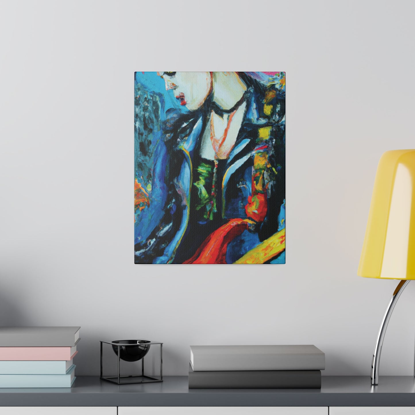 8900A - Rockstar Oil Painting Style Print | Poster | Home Decor | Wall Art | Music Art | Canvas