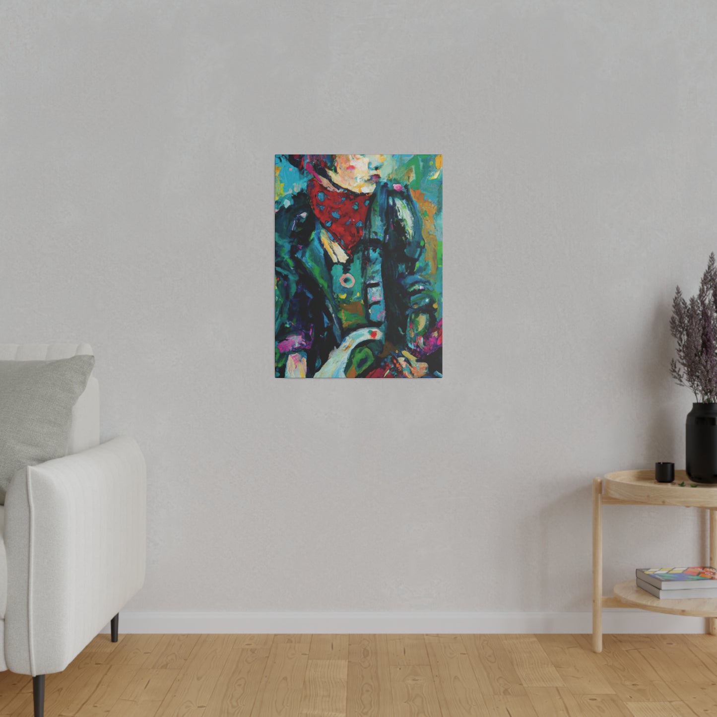 7263A - Rockstar Oil Painting Style Print | Poster | Home Decor | Wall Art | Music Art | Canvas