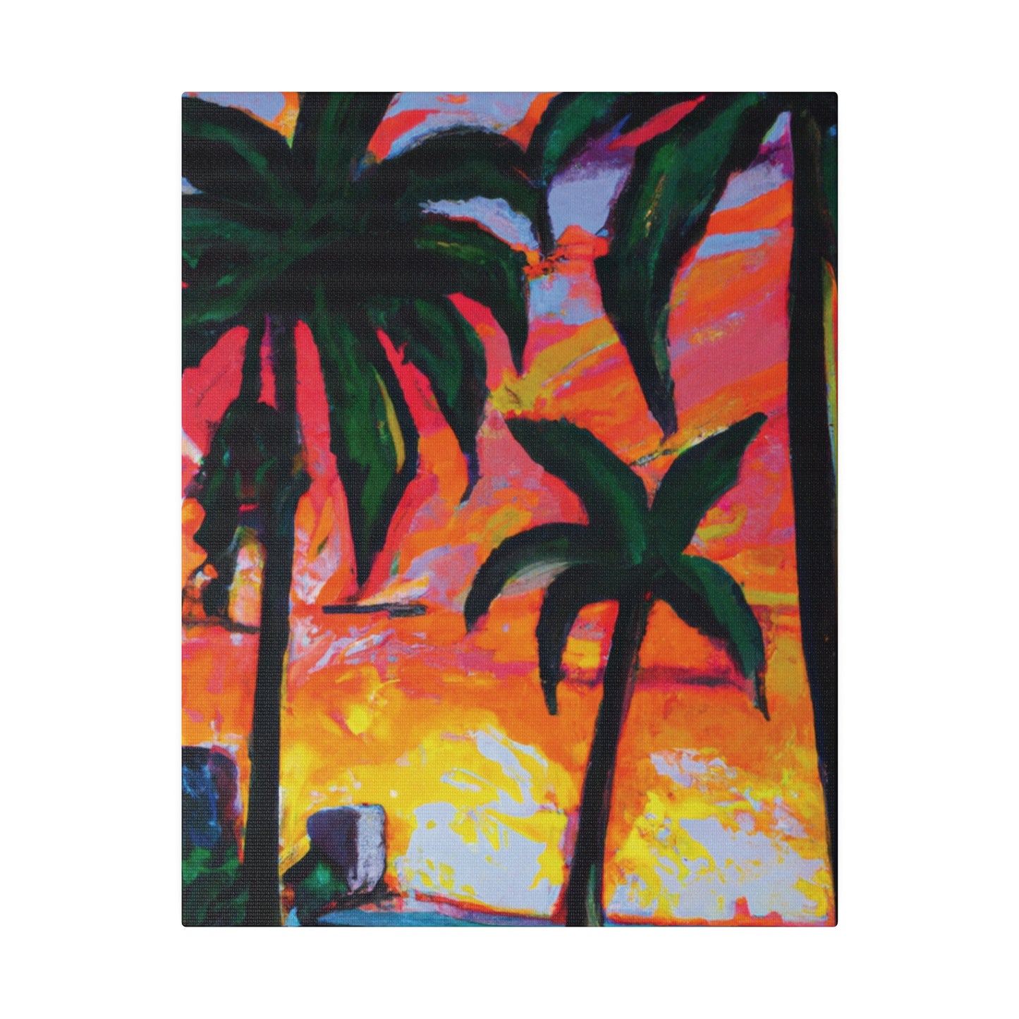 5471R - Miami Beach Sunset Painting Print | Miami | Beach | Sunset | Poster | Home Decor | Wall Art | Canvas