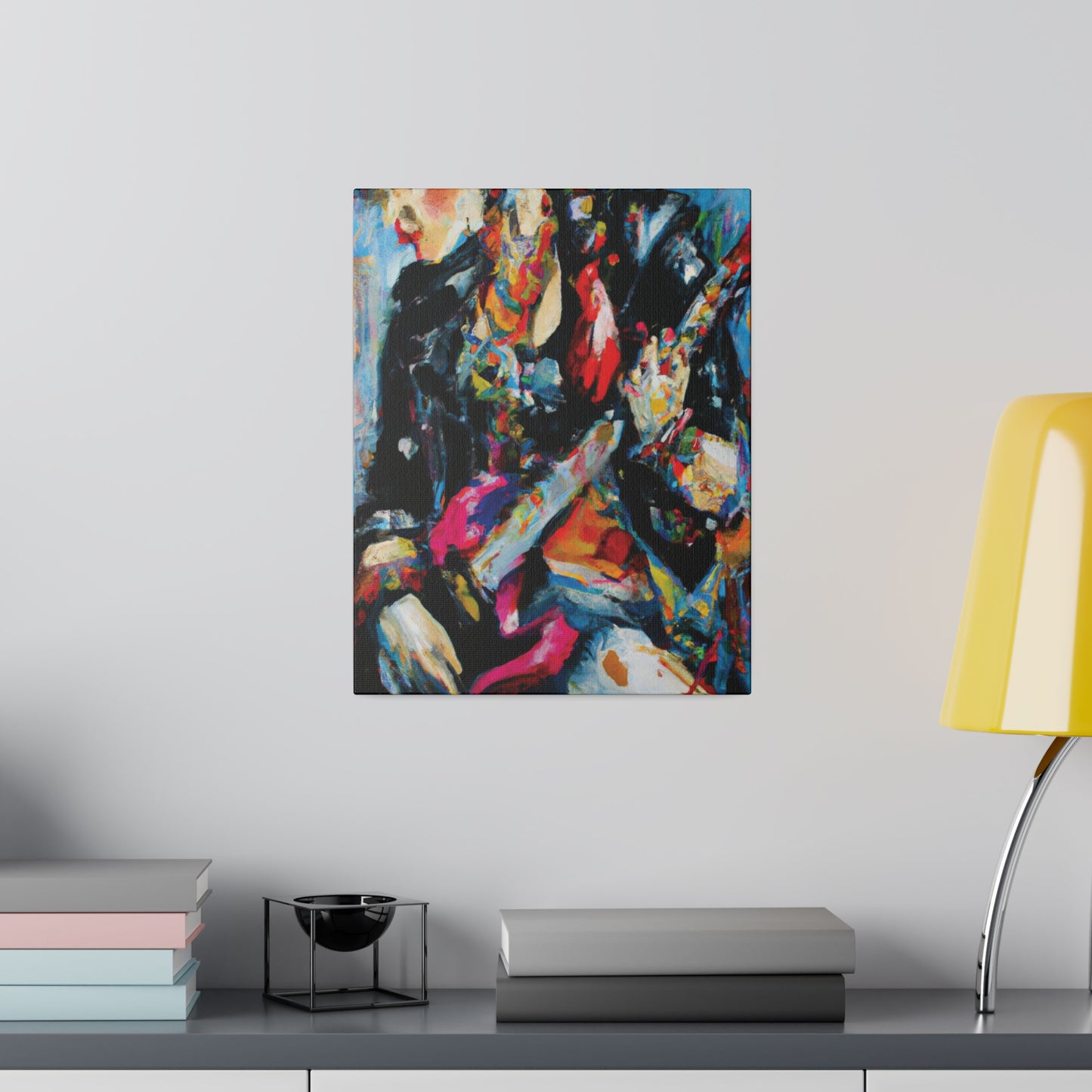 7248A - Rockstar Oil Painting Style Print | Poster | Home Decor | Wall Art | Music Art | Canvas