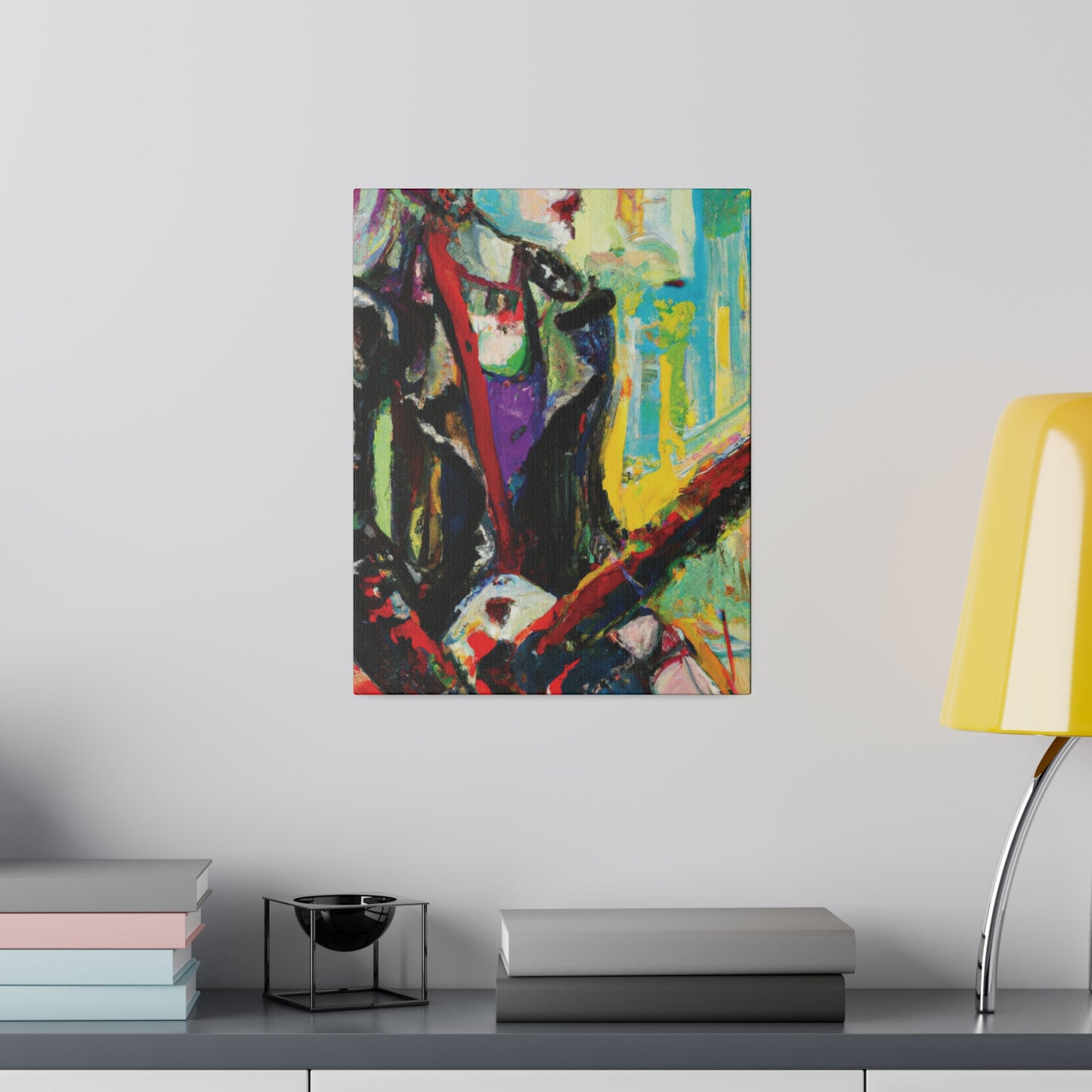 4247P - Rockstar Oil Painting Style Print | Poster | Home Decor | Wall Art | Music Art | Canvas