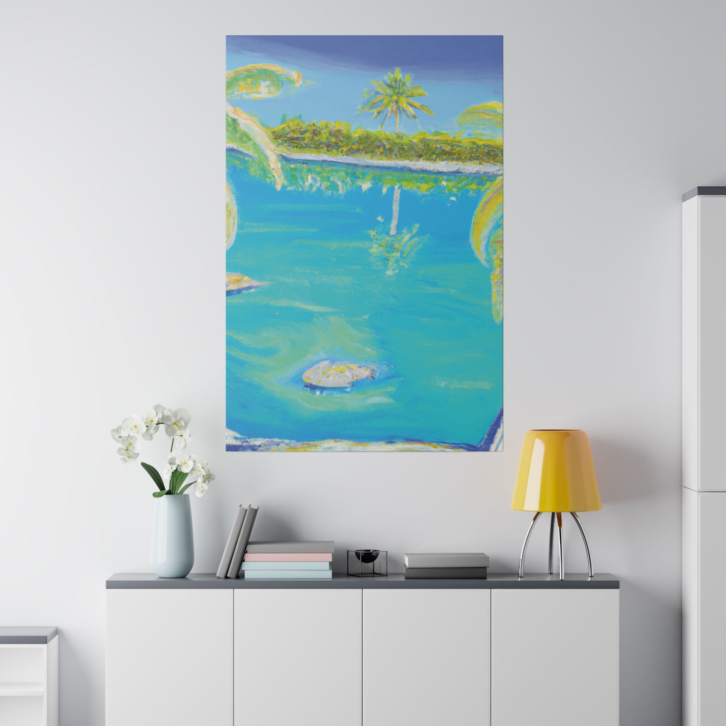 9546V - Bahamas Ocean Painting Print | Bahamas | Ocean | Beach | Poster | Home Decor | Wall Art | Canvas