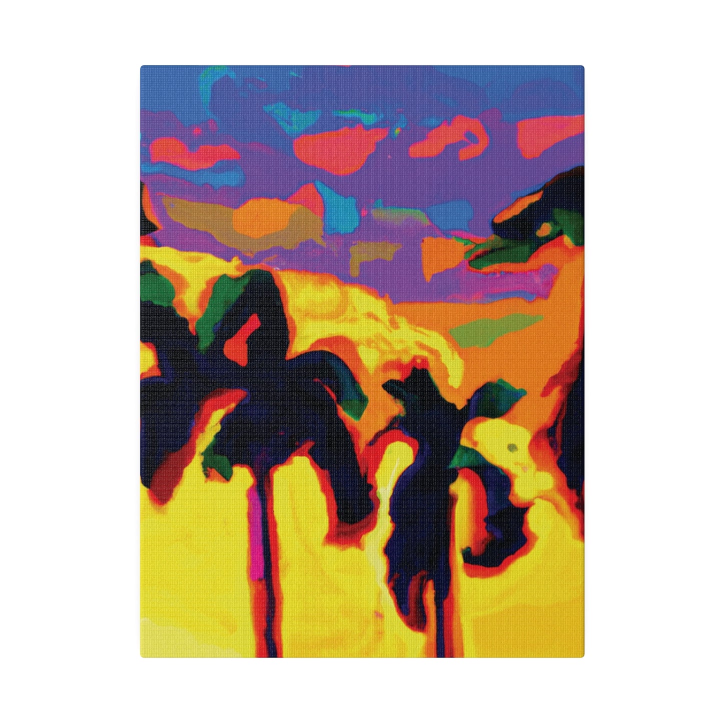 7121s - Miami Beach Sunset Painting Print | Miami | Beach | Sunset | Poster | Home Decor | Wall Art | Canvas