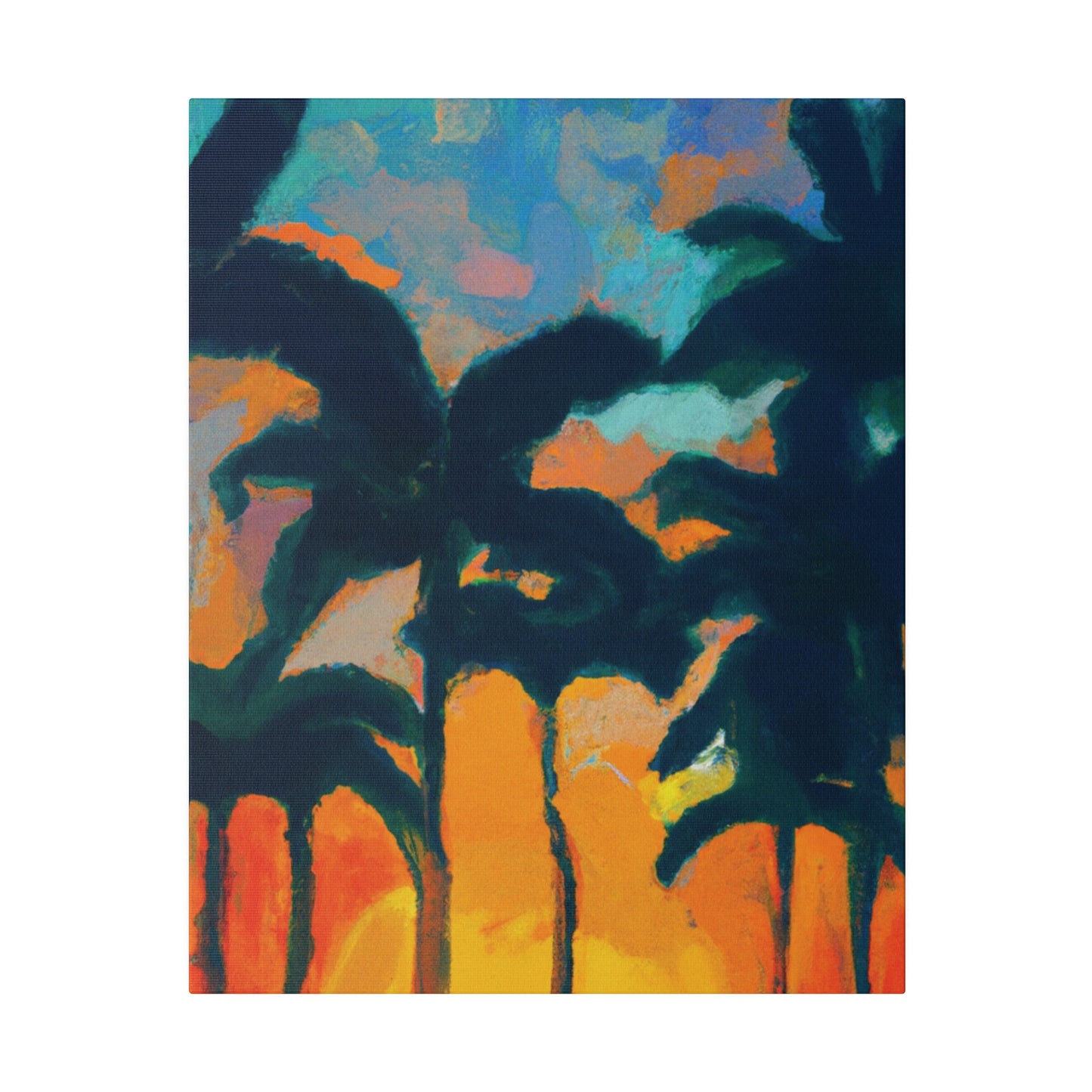 6877B - Miami Beach Sunset Painting Print | Miami | Beach | Sunset | Poster | Home Decor | Wall Art | Canvas
