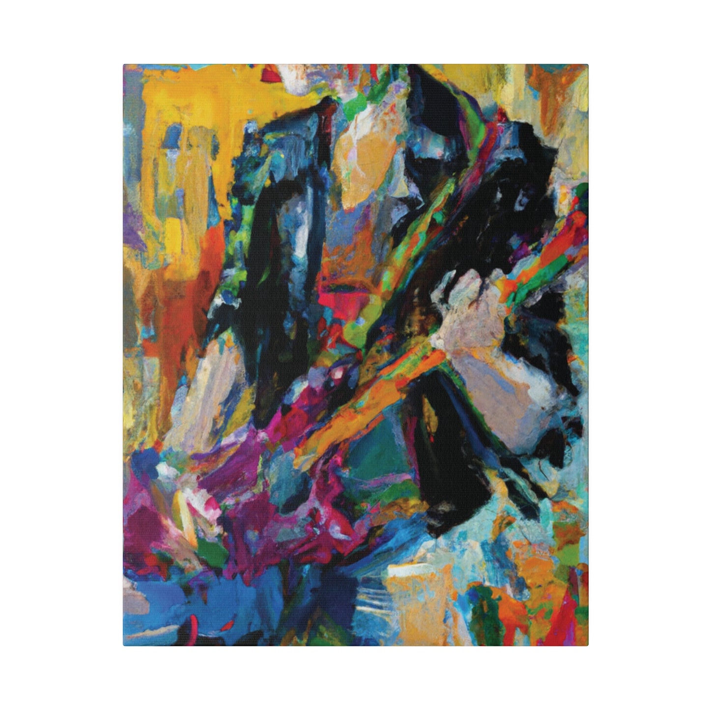 4813Q - Rockstar Oil Painting Style Print | Poster | Home Decor | Wall Art | Music Art | Canvas