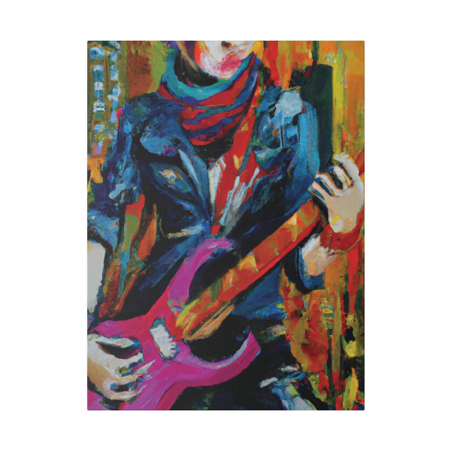 6226G - Rockstar Oil Painting Style Print | Poster | Home Decor | Wall Art | Music Art | Canvas