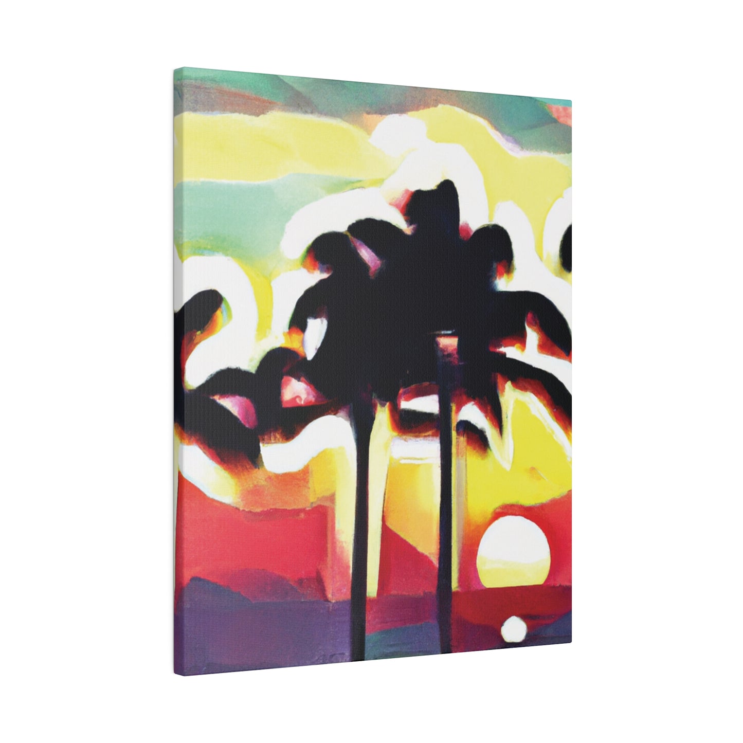 4134X - Miami Beach Sunset Painting Print | Miami | Beach | Sunset | Poster | Home Decor | Wall Art | Canvas