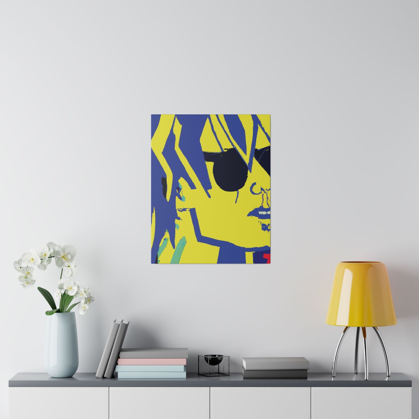 5225U - Rockstar Painting Print | Face | Abstract | Poster | Home Decor | Wall Art | Music Art | Canvas