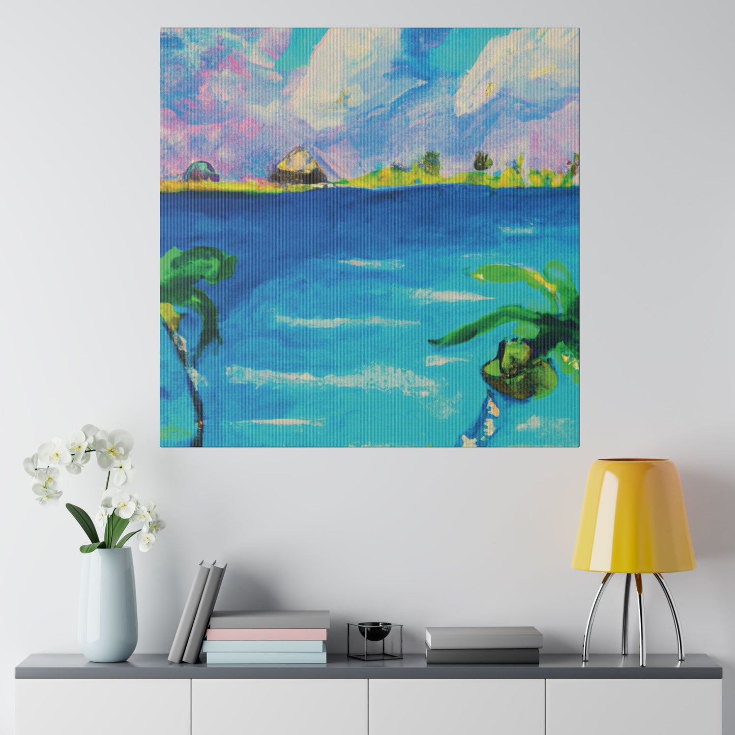 5634K - Bahamas Ocean Painting Print | Bahamas | Ocean | Beach | Poster | Home Decor | Wall Art | Canvas