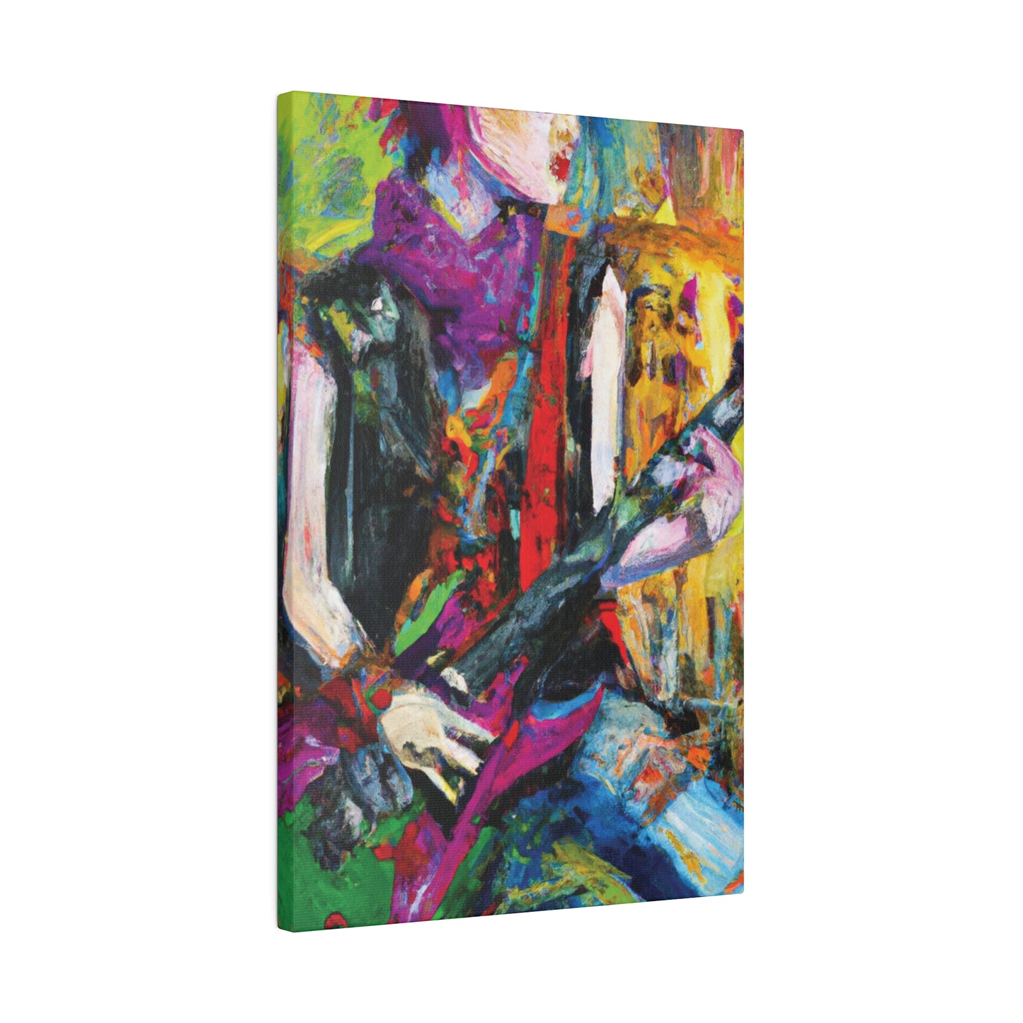 3088A - Rockstar Oil Painting Style Print | Poster | Home Decor | Wall Art | Music Art | Canvas