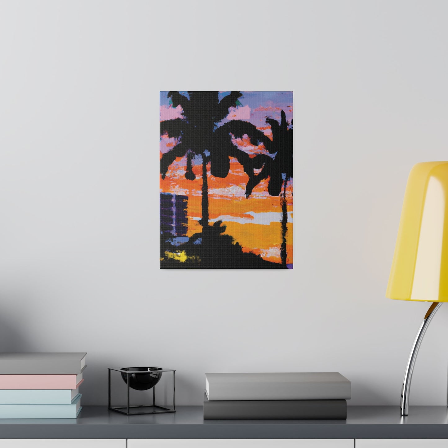 4756G - Miami Beach Sunset Painting Print | Miami | Beach | Sunset | Poster | Home Decor | Wall Art | Canvas