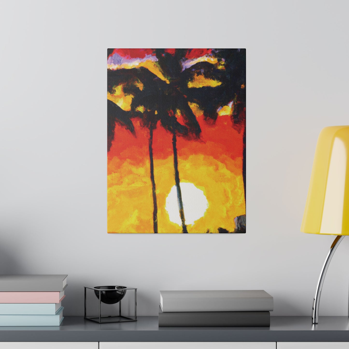 6973R - Miami Beach Sunset Painting Print | Miami | Beach | Sunset | Poster | Home Decor | Wall Art | Canvas