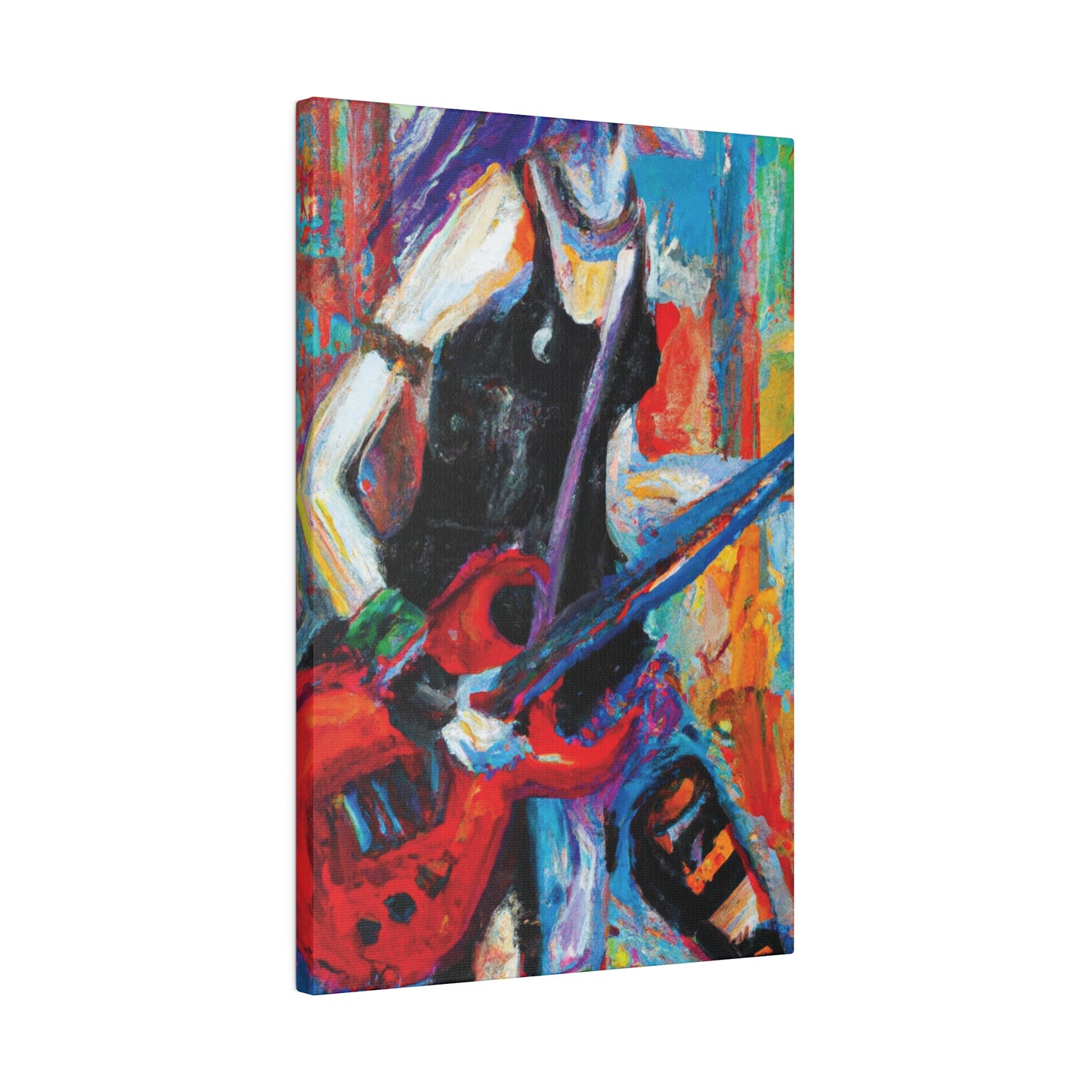 7384Q - Rockstar Oil Painting Style Print | Poster | Home Decor | Wall Art | Music Art | Canvas