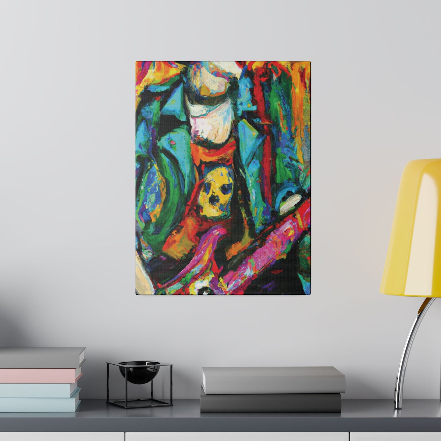 3118K - Rockstar Oil Painting Style Print | Poster | Home Decor | Wall Art | Music Art | Canvas