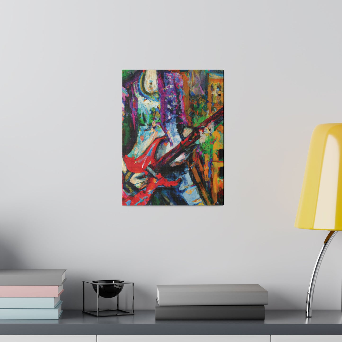 8263J - Rockstar Oil Painting Style Print | Poster | Home Decor | Wall Art | Music Art | Canvas