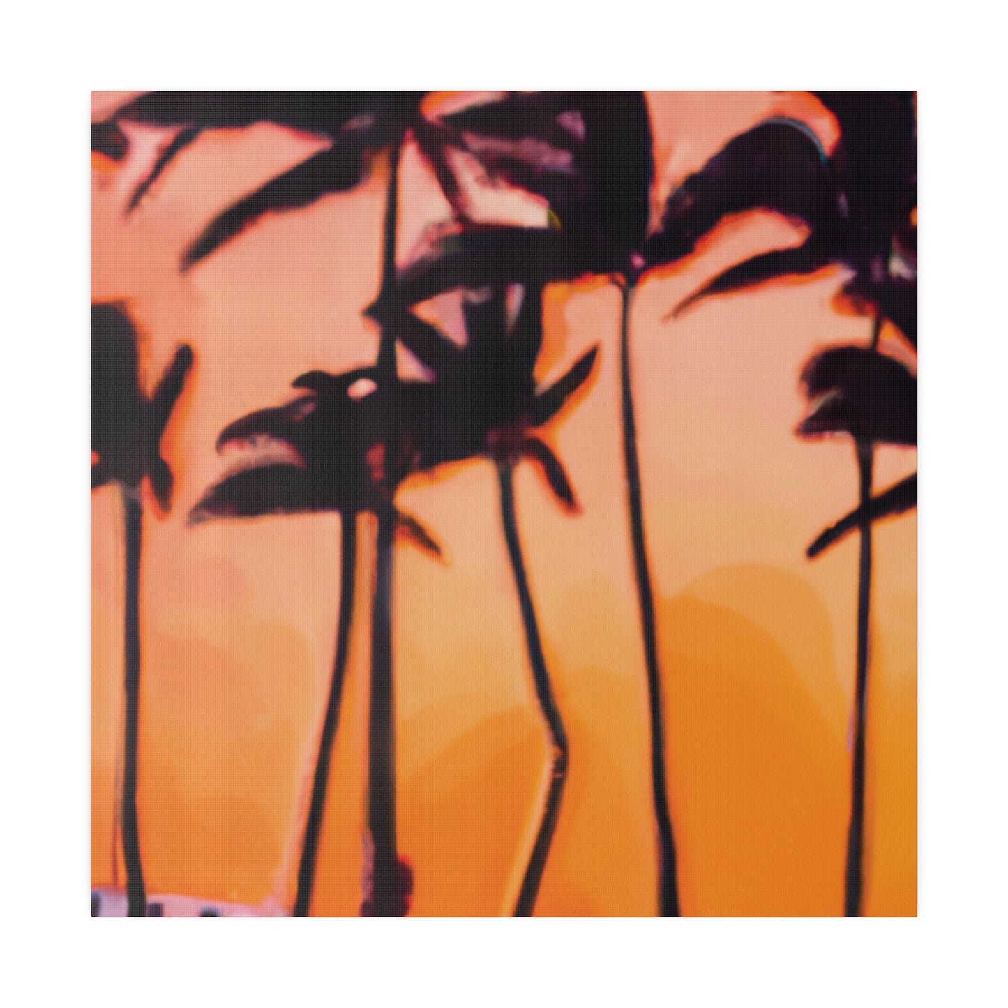 9837K - Miami Beach Sunset Painting Print | Miami | Beach | Sunset | Poster | Home Decor | Wall Art | Canvas