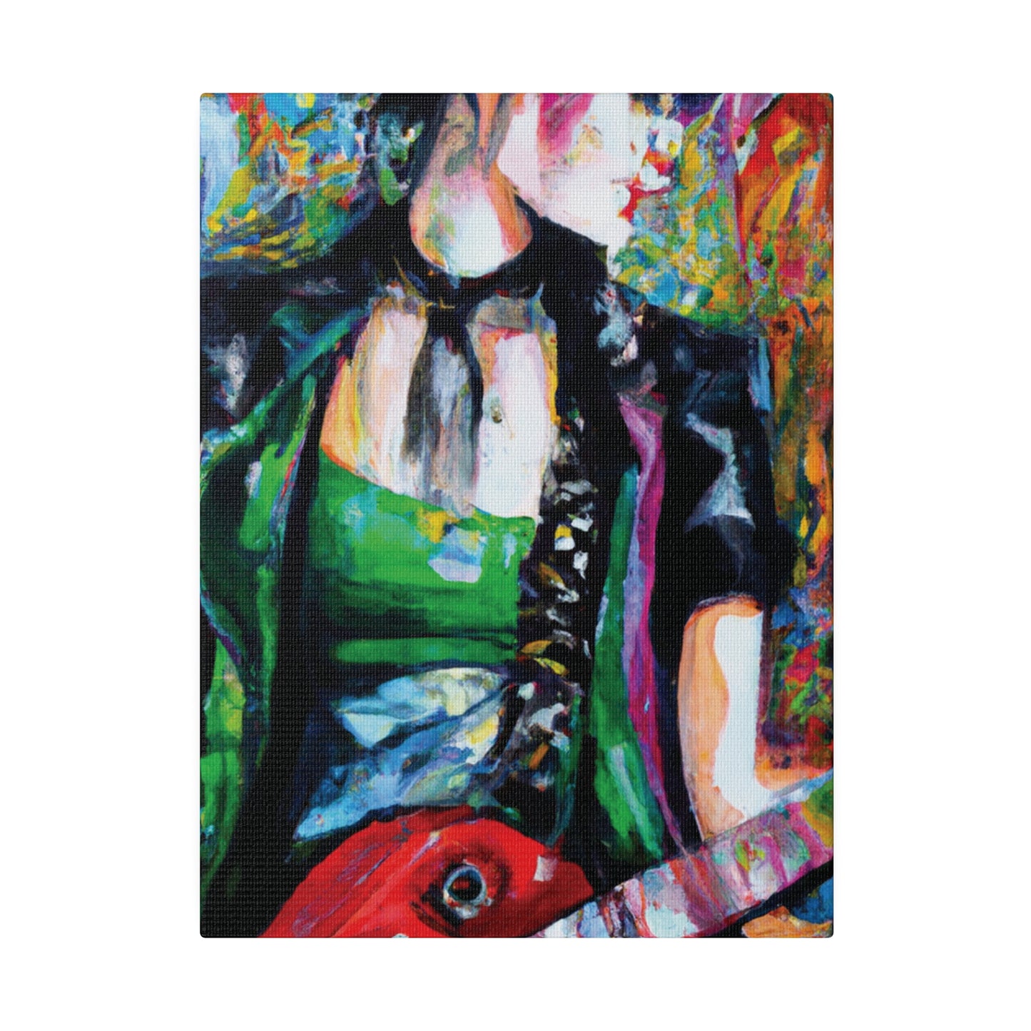 9737J - Rockstar Oil Painting Style Print | Poster | Home Decor | Wall Art | Music Art | Canvas
