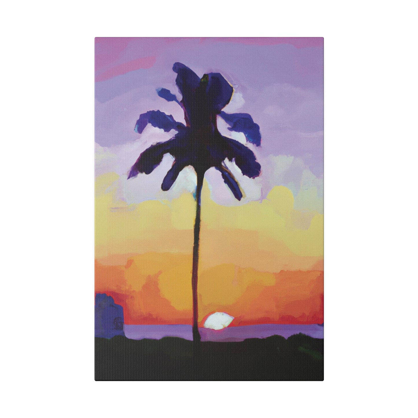 8495G - Miami Beach Sunset Painting Print | Miami | Beach | Sunset | Poster | Home Decor | Wall Art | Canvas