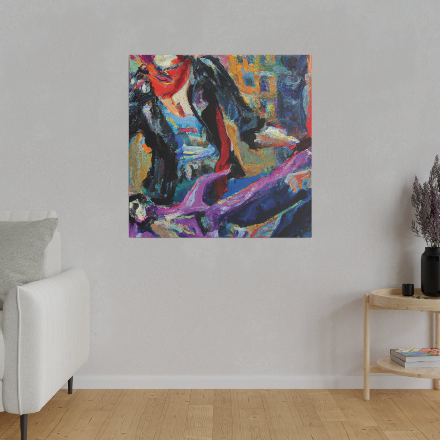 4827X - Rockstar Oil Painting Style Print | Poster | Home Decor | Wall Art | Music Art | Canvas